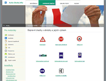 Tablet Screenshot of dopravni-znacky.auto-skola.info